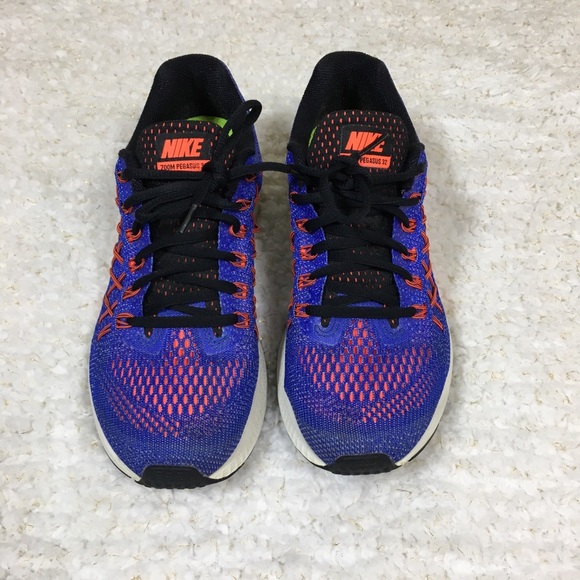 Nike Shoes - Nike Zoom Pegasus 32 Blue and Orange Sneakers